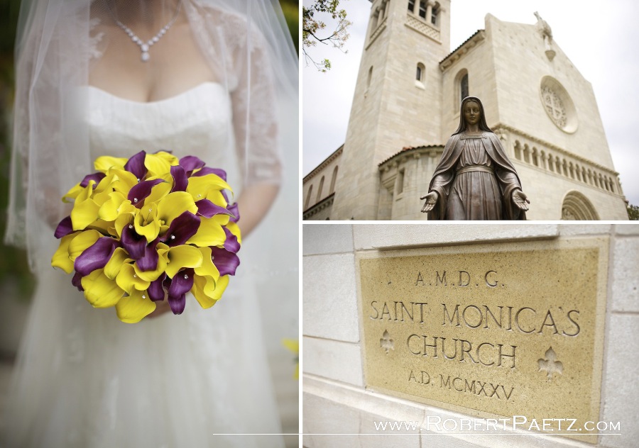 Santa, Monica, Wedding, Photography,, Los, Angeles, Photographer, Delfina, Catholic, Church, St. Monica, Ocean