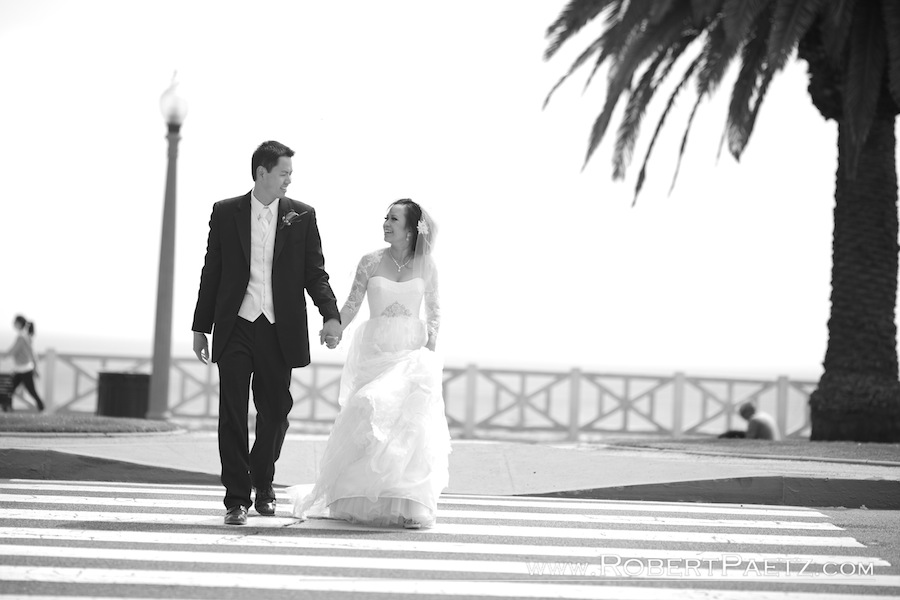 Santa, Monica, Wedding, Photography,, Los, Angeles, Photographer, Delfina, Catholic, Church, St. Monica, Ocean