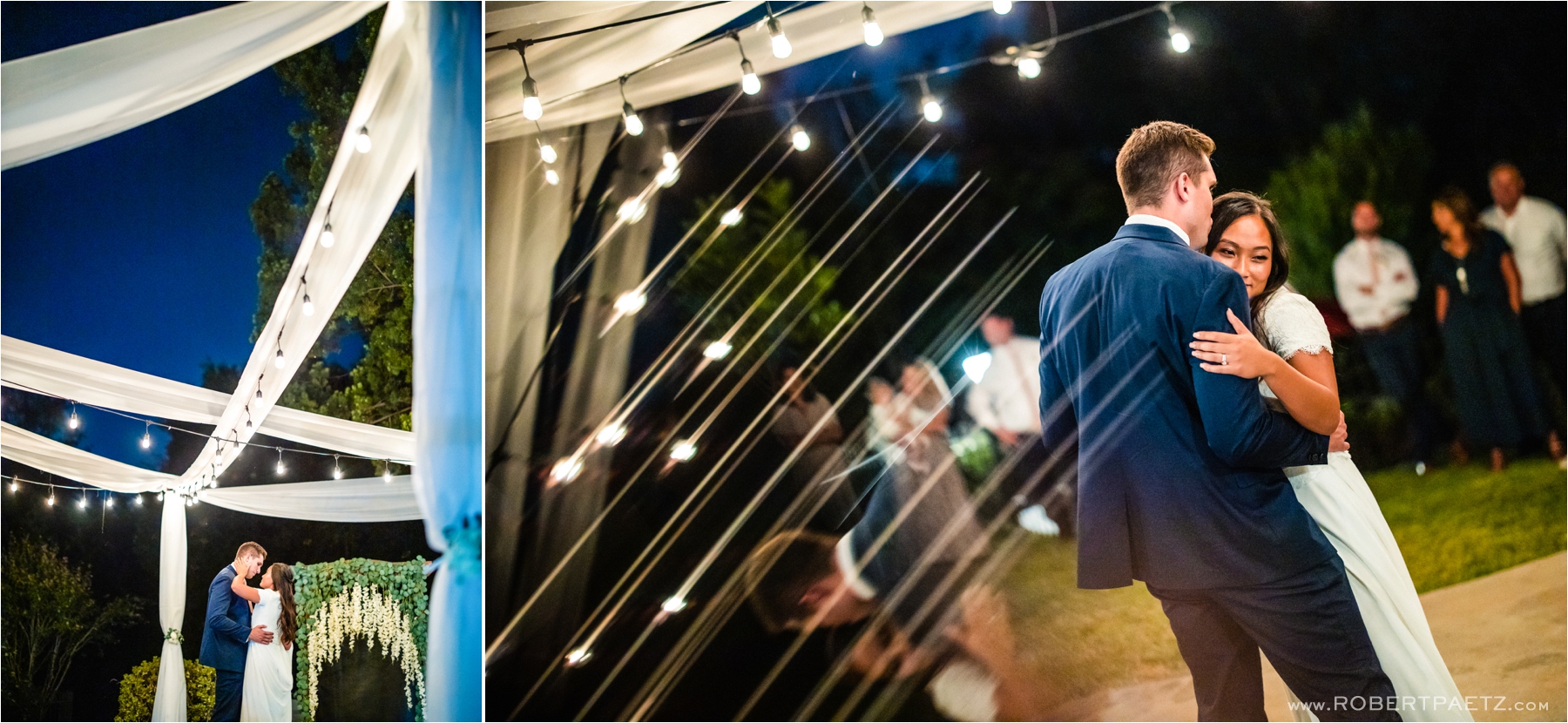 A backyard, social distanced, Zoom wedding in Arcadia, California, during the Covid-19 pandemic photographed by the destination wedding photographer, Robert Paetz.