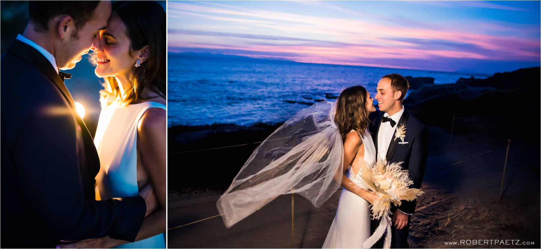 A intimate zoom wedding at Pelican Hill and Crystal Cove in Newport Beach, photographed by the west coast and destination photographer Robert Paetz.