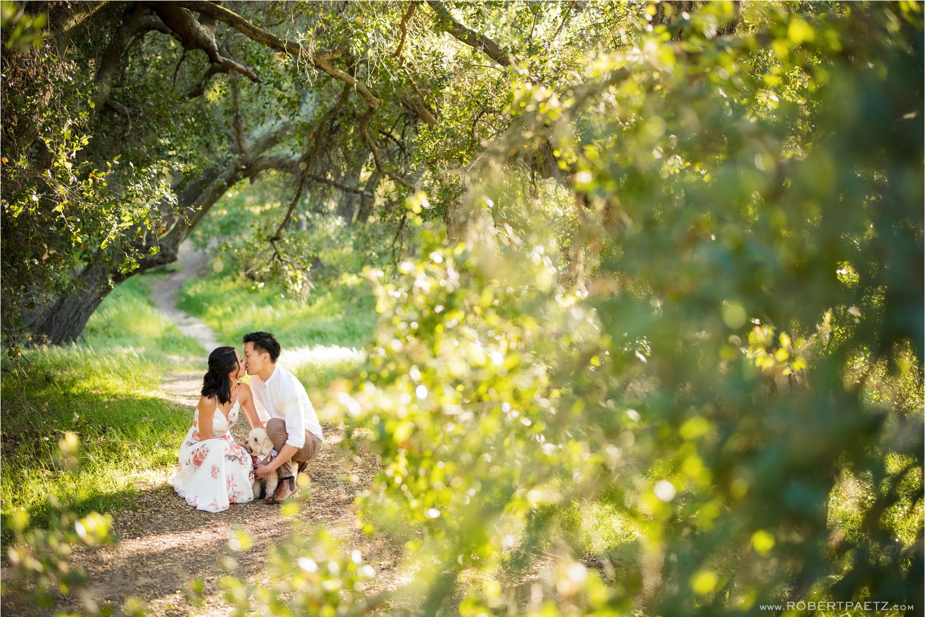 An engagement photography session at Topanga Canyon State Park just outside of Los Angeles by the wedding photographer, Robert Paetz. 