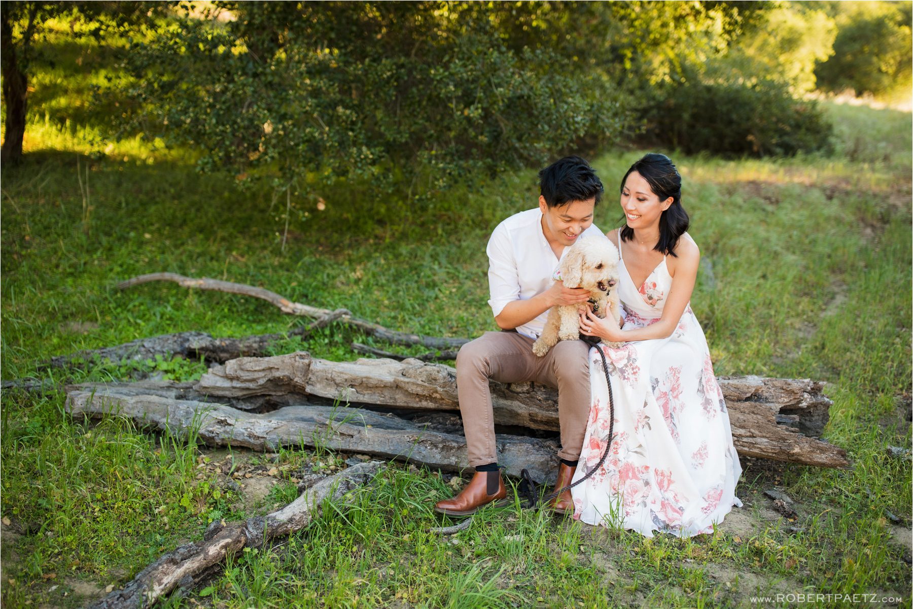 An engagement photography session at Topanga Canyon State Park just outside of Los Angeles by the wedding photographer, Robert Paetz. 